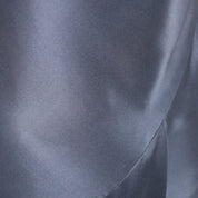 Draped Satin Silk Backless Gown