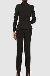 Cut-Out Crepe Suit