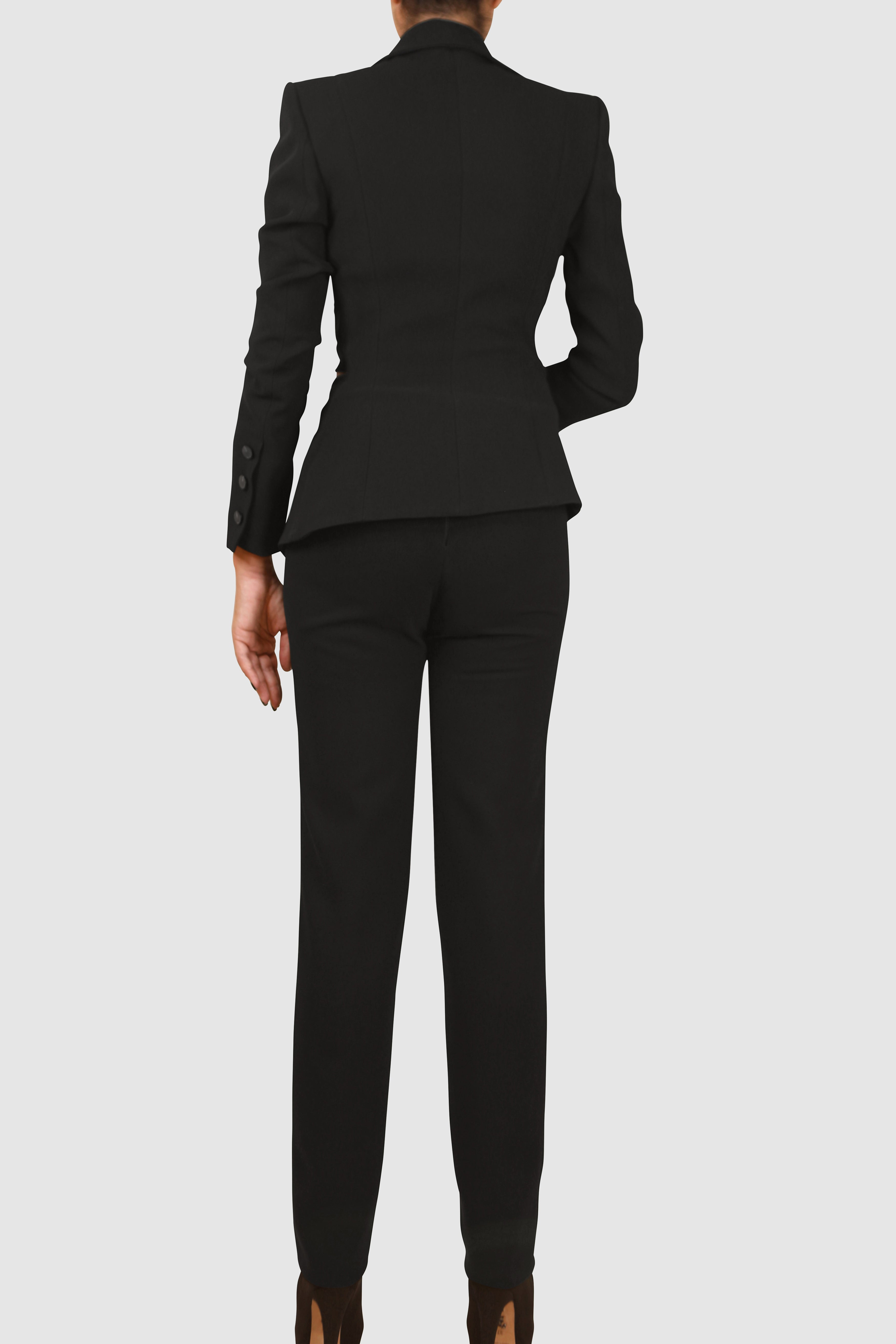 Cut-Out Crepe Suit