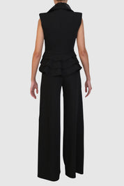 Ruffled Crepe suit