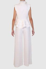 Ruffled Crepe suit