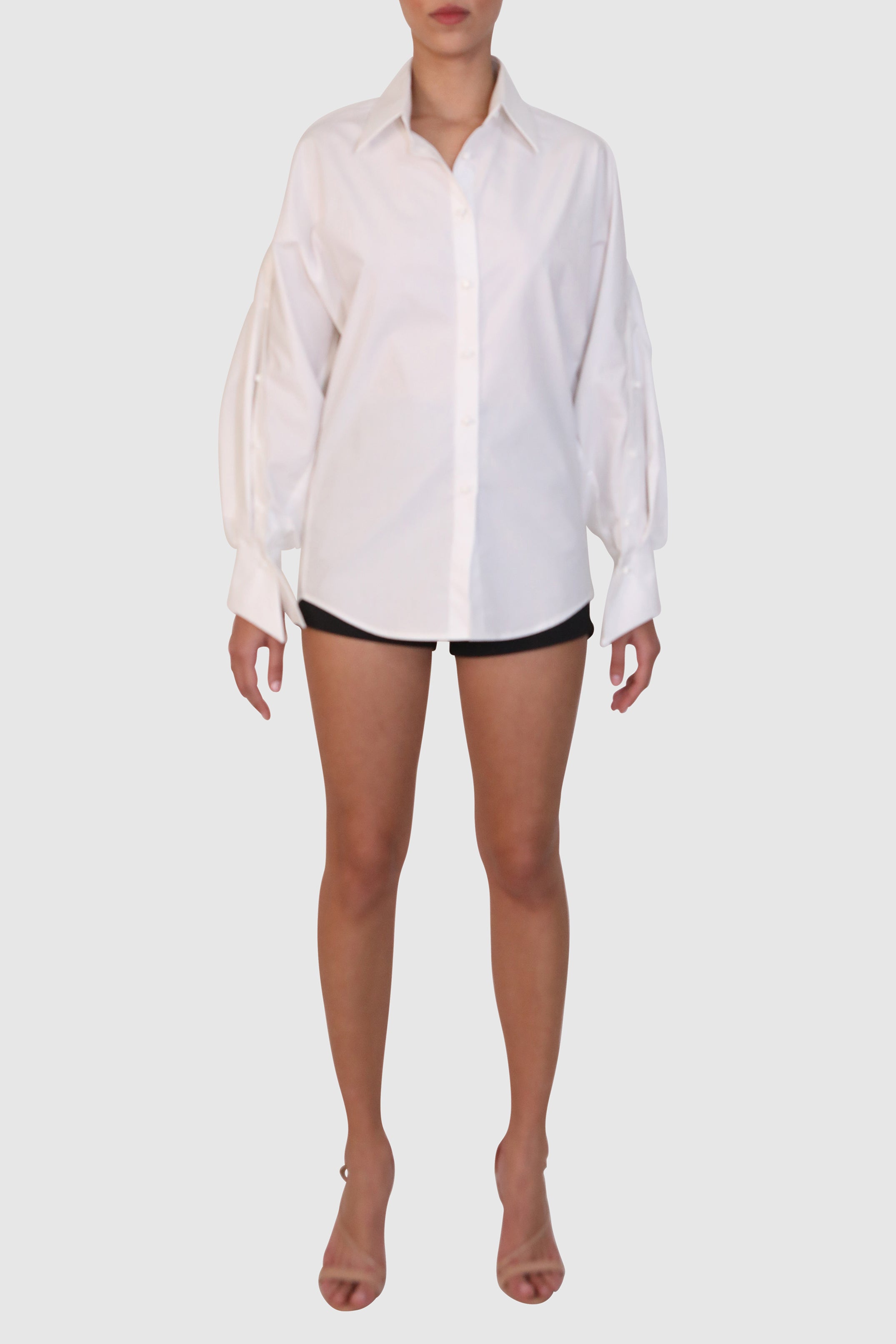 Innovative Back Button-Up Shirt