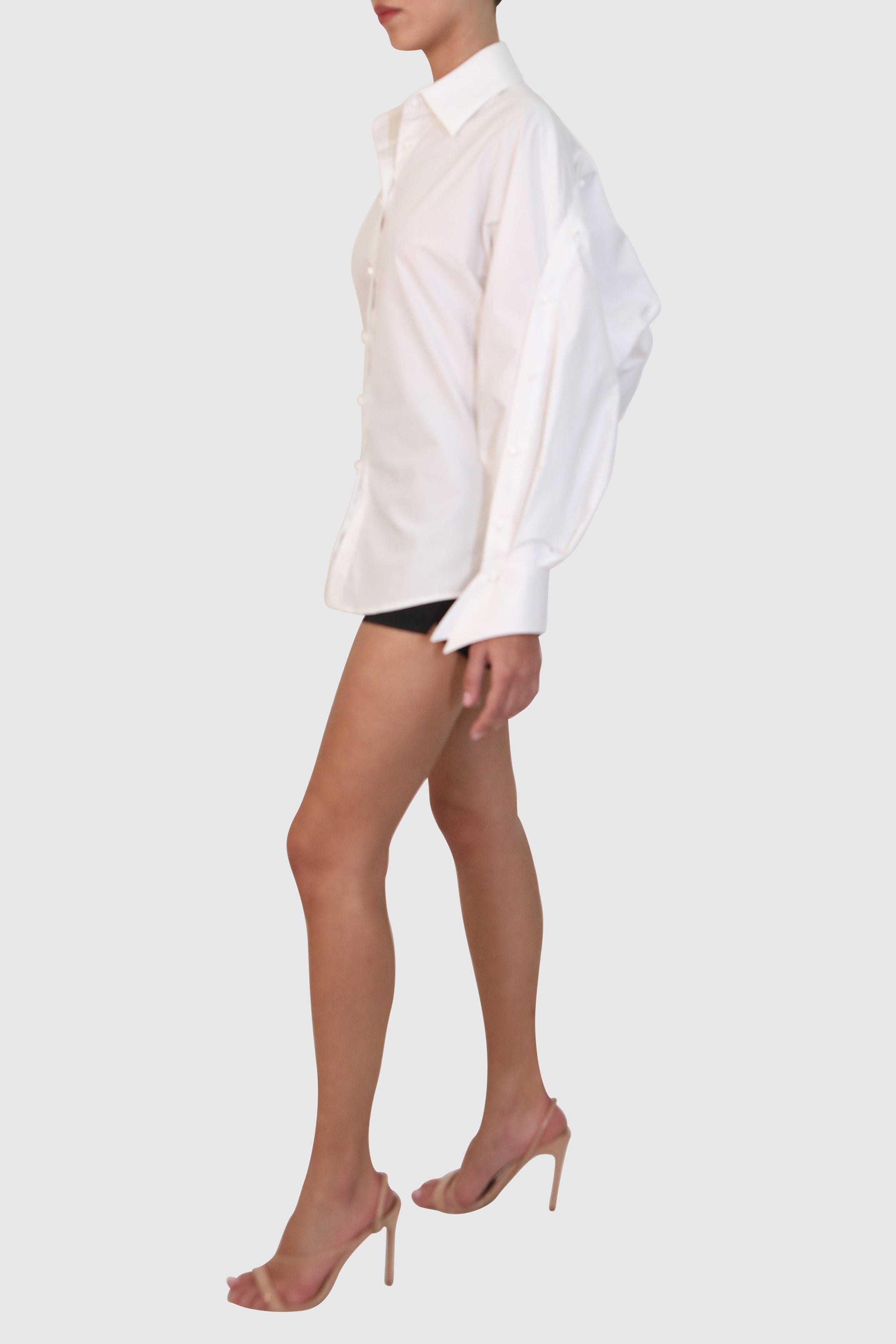 Innovative Back Button-Up Shirt