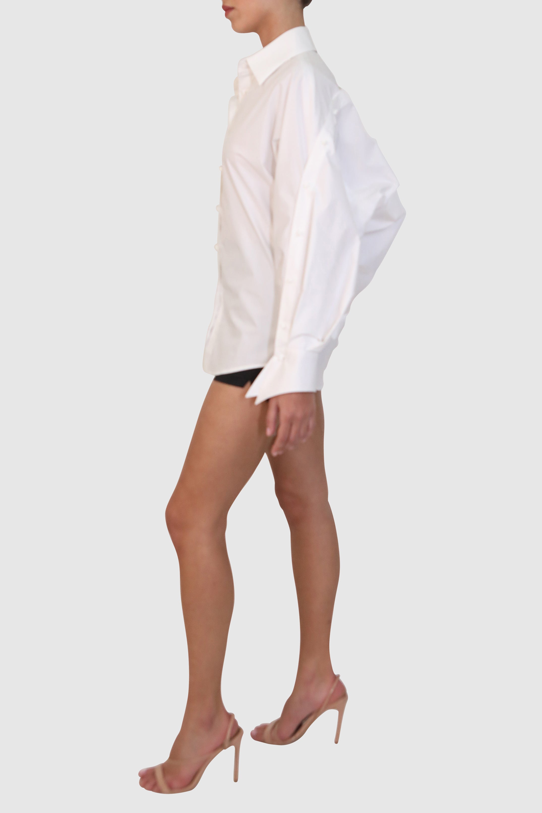 Innovative Back Button-Up Shirt