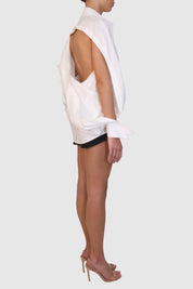Innovative Back Button-Up Shirt