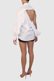 Innovative Back Button-Up Shirt