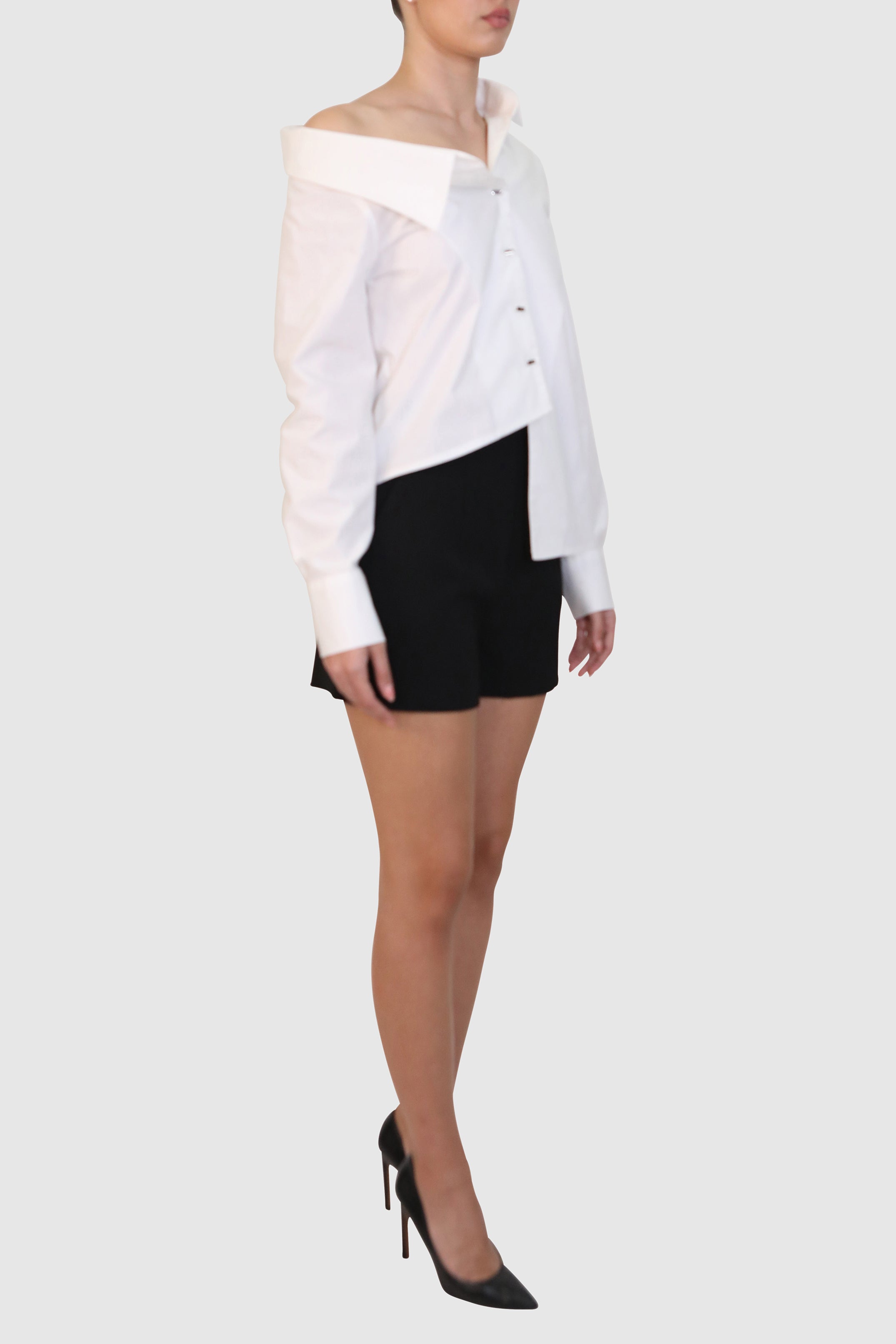 dress shirt off the shoulder T By Alexander Wang - Off The Shoulder Shirt Dress