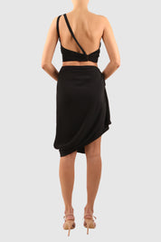 Crop Top and Skirt Set with Versatile Hook Detailing