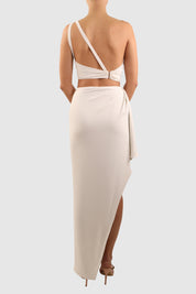 Crop Top and Skirt Set with Versatile Hook Detailing